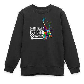 Entschuldigung, ich kann nicht - Kinder Premium Organic Sweatshirt - Schwarz - Vorne - AI Model Kid Female (0cm)