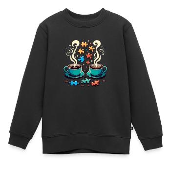 Puzzle Lover Jigzaw Puzzle Brettspiel Puzzler - Kinder Premium Organic Sweatshirt - Schwarz - Vorne - AI Model Kid Female (0cm)