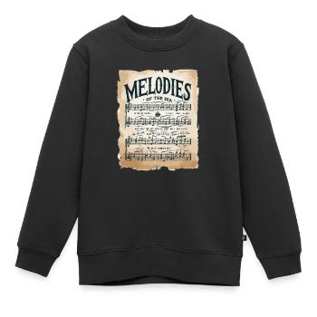 Sailors Sea Shanty Singing Ship Adventures - Kinder Premium Organic Sweatshirt - Schwarz - Vorne - AI Model Kid Female (0cm)