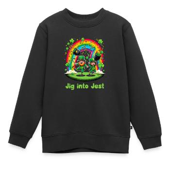 Irish Dancing Ireland Outfit Irish Music - Kinder Premium Organic Sweatshirt - Schwarz - Vorne - AI Model Kid Female (0cm)