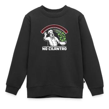 Cilantro Hater Hate Cilantro Soap Taste - Kinder Premium Organic Sweatshirt - Schwarz - Vorne - AI Model Kid Female (0cm)