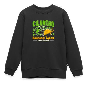 Cilantro Hater Hate Cilantro Soap Taste - Kinder Premium Organic Sweatshirt - Schwarz - Vorne - AI Model Kid Female (0cm)