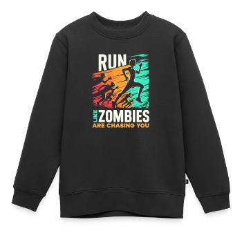 Horrorfilm-fan Zombie-horror Klassischer - Kinder Premium Organic Sweatshirt - Schwarz - Vorne - AI Model Kid Female (0cm)