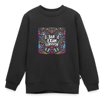 Bar Exam Survivor 19 - Kinder Premium Organic Sweatshirt - Schwarz - Vorne - AI Model Kid Female (0cm)