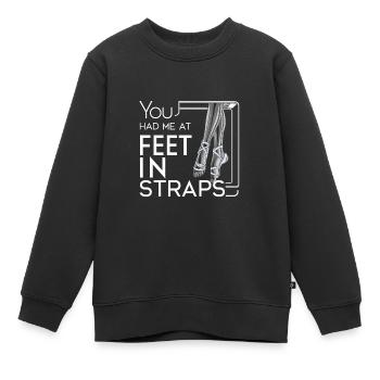 You Had Me At Feet In Straps 63 - Kinder Premium Organic Sweatshirt - Schwarz - Vorne - AI Model Kid Female (0cm)