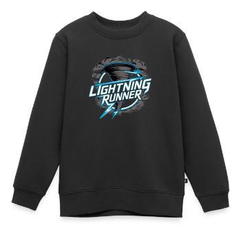 Erlebe Die Faszinierende Welt Des Tornadojagens - Kinder Premium Organic Sweatshirt - Schwarz - Vorne - AI Model Kid Female (0cm)