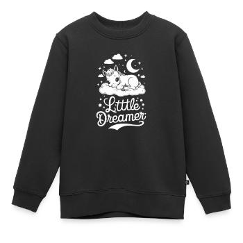 Amoureux des chevaux, soins aux poulains, équitation, passion - Sweat Premium enfant bio - noir - Devant - AI Model Kid Female (0cm)