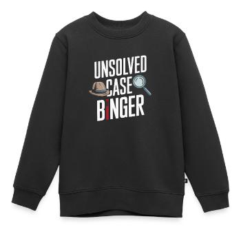 True Crime Fan für Krimi-Show-Liebhaber und - Kinder Premium Organic Sweatshirt - Schwarz - Vorne - AI Model Kid Female (0cm)