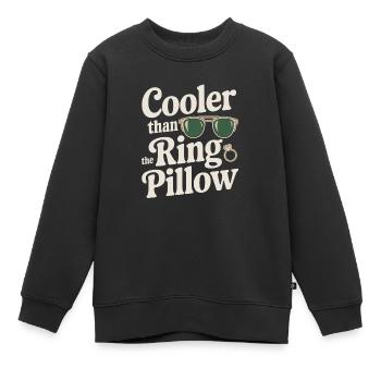 Bague Dude Cérémonie de mariage Bague Guy - Sweat Premium enfant bio - noir - Devant - AI Model Kid Female (0cm)