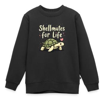 Schildkrötenpflege Für Besitzer Von - Kinder Premium Organic Sweatshirt - Schwarz - Vorne - AI Model Kid Female (0cm)