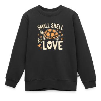 Schildkrötenpflege Für Besitzer Von - Kinder Premium Organic Sweatshirt - Schwarz - Vorne - AI Model Kid Female (0cm)