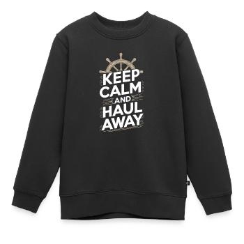 Sailors Sea Shanty Singing Ship Adventures - Kinder Premium Organic Sweatshirt - Schwarz - Vorne - AI Model Kid Female (0cm)