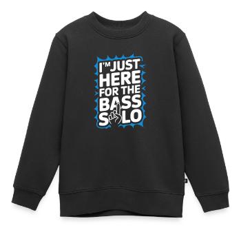 Bass Gitarrist Musiker Gear Funk Rock Jazz - Kinder Premium Organic Sweatshirt - Schwarz - Vorne - AI Model Kid Female (0cm)