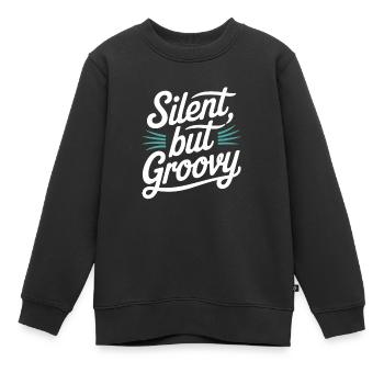 Bass Gitarrist Musiker Gear Funk Rock Jazz - Kinder Premium Organic Sweatshirt - Schwarz - Vorne - AI Model Kid Female (0cm)