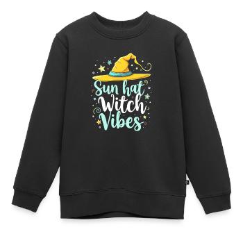 Sommer Hexen Beach Hexe Ästhetische Sonnenmagie - Kinder Premium Organic Sweatshirt - Schwarz - Vorne - AI Model Kid Female (0cm)