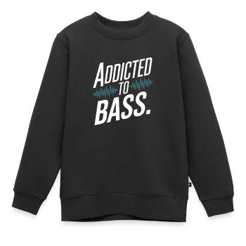 Bass Gitarrist Musiker Gear Funk Rock Jazz - Kinder Premium Organic Sweatshirt - Schwarz - Vorne - AI Model Kid Female (0cm)