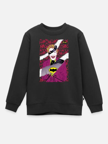 DC Comics Batman Joker Mashup - Sweat Premium enfant bio - noir