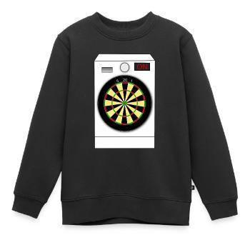 Machine à laver à fléchettes - Sweat Premium enfant bio - noir - Devant - AI Model Kid Female (0cm)