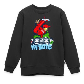 Breakdance B-Boy Streetdance Design Hip Hop Dance - Kinder Premium Organic Sweatshirt - Schwarz - Vorne - AI Model Kid Female (0cm)