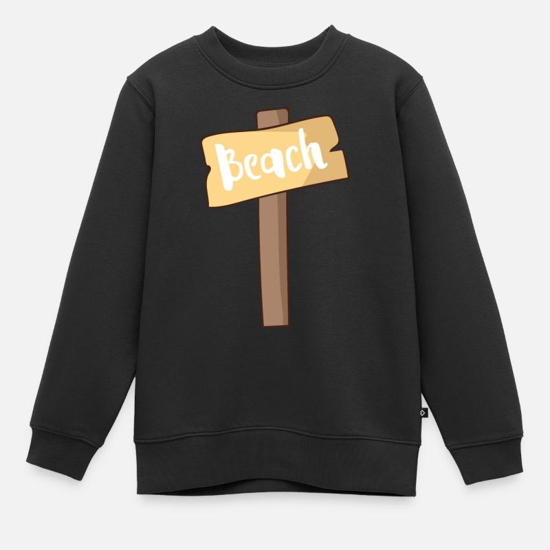 Strand - Kinder Premium Organic Sweatshirt - Schwarz