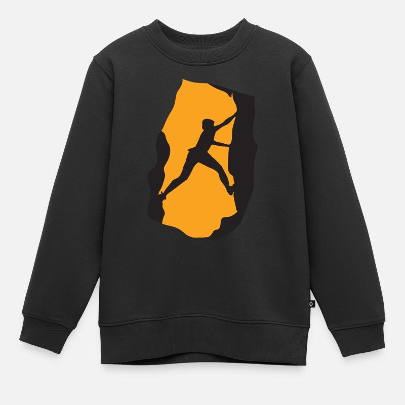 Rock Climbing - Sweat Premium enfant bio - noir