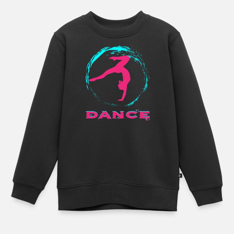 Dance - Kinder Premium Organic Sweatshirt - Schwarz