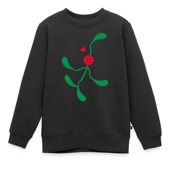 Mistelzweig Mann - Kinder Premium Organic Sweatshirt - Schwarz - Vorne - AI Model Kid Female (0cm)