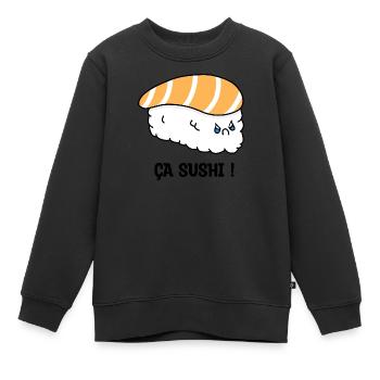Ça sushi ! - Sweat Premium enfant bio - noir - Devant - AI Model Kid Female (0cm)