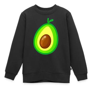 Icône d’avocat - Sweat Premium enfant bio - noir - Devant - AI Model Kid Female (0cm)