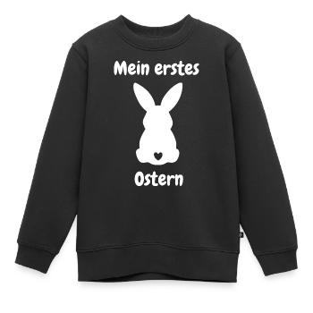 Mein erstes ostern - Kinder Premium Organic Sweatshirt - Schwarz - Vorne - AI Model Kid Female (0cm)