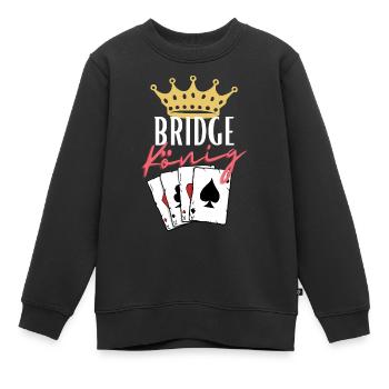 Bridge König - Kinder Premium Organic Sweatshirt - Schwarz - Vorne - AI Model Kid Female (0cm)