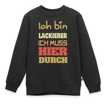 Beruf Lackierer - Kinder Premium Organic Sweatshirt - Schwarz - Vorne - AI Model Kid Female (0cm)
