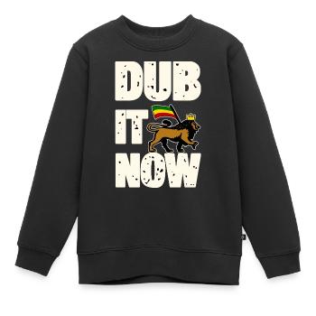 Dub It Now Lion - Kinder Premium Organic Sweatshirt - Schwarz - Vorne - AI Model Kid Female (0cm)