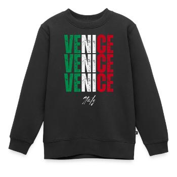 Venedig Italien, Souvenir von Venedig - Kinder Premium Organic Sweatshirt - Schwarz - Vorne - AI Model Kid Female (0cm)