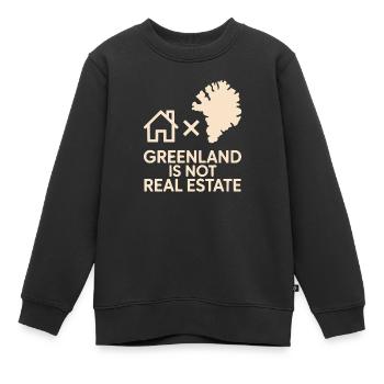 Grönland ist keine Immobilien-Arktis-Souveränität - Kinder Premium Organic Sweatshirt - Schwarz - Vorne - AI Model Kid Female (0cm)