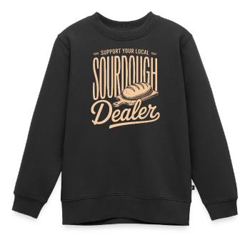 Lokaler Sauerteighändler-Tee - Kinder Premium Organic Sweatshirt - Schwarz - Vorne - AI Model Kid Female (0cm)