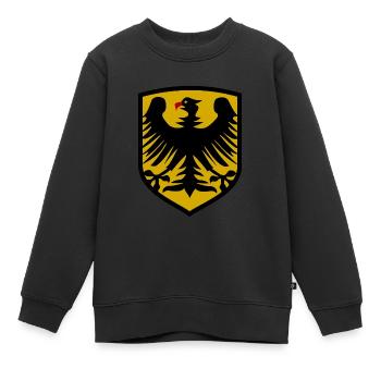 Die deutschen Fans - Kinder Premium Organic Sweatshirt - Schwarz - Vorne - AI Model Kid Female (0cm)