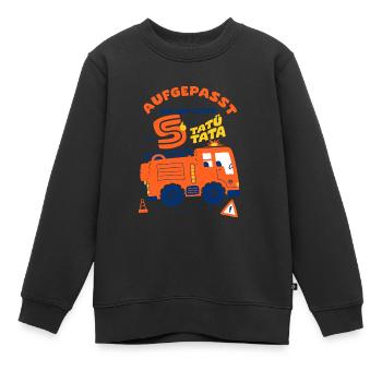 Feuerwehrmann 5 Jahre - Kinder Premium Organic Sweatshirt - Schwarz - Vorne - AI Model Kid Female (0cm)