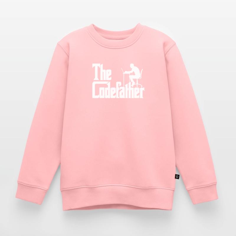 Programmer Code Developer Codefather Saying Kids Premium Organic Sweatshirt