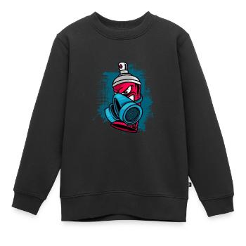 Peintures de peinture - Sweat Premium enfant bio - noir - Devant - AI Model Kid Female (0cm)