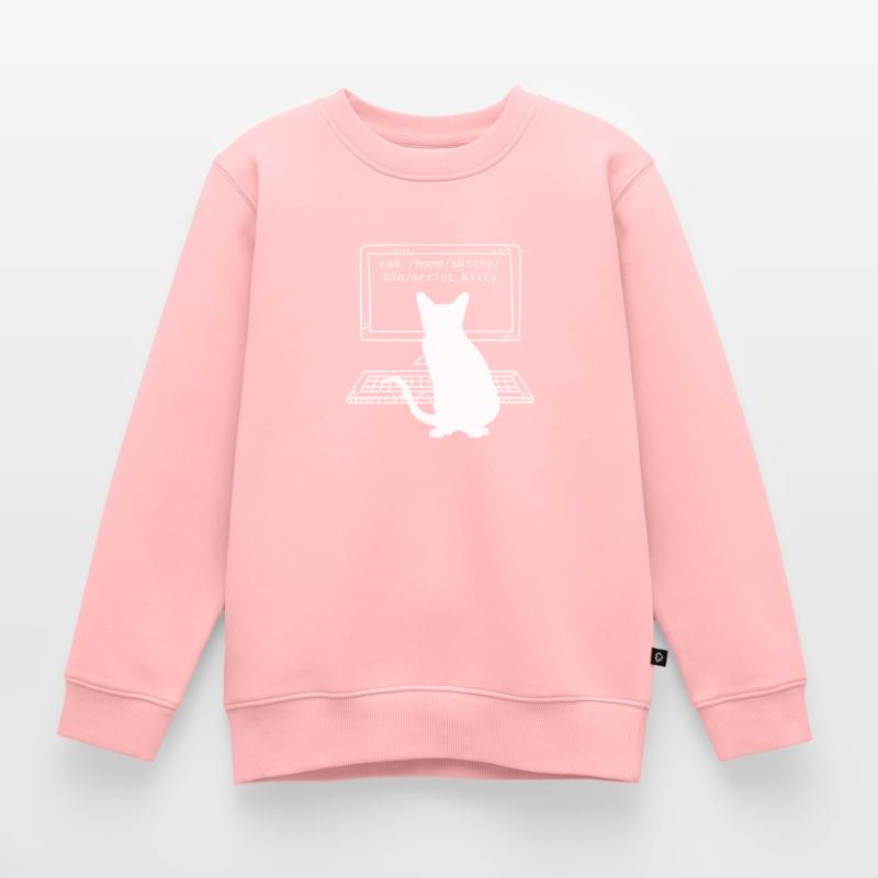 Programmer Coder Computer Scientist Fun Cats Kids Premium Organic Sweatshirt