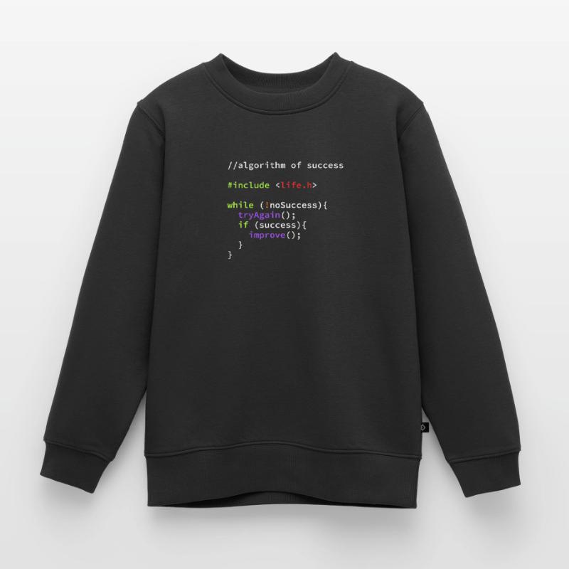 Informatiker Programmierer Coder Hacker Code Kinder Premium Organic Sweatshirt