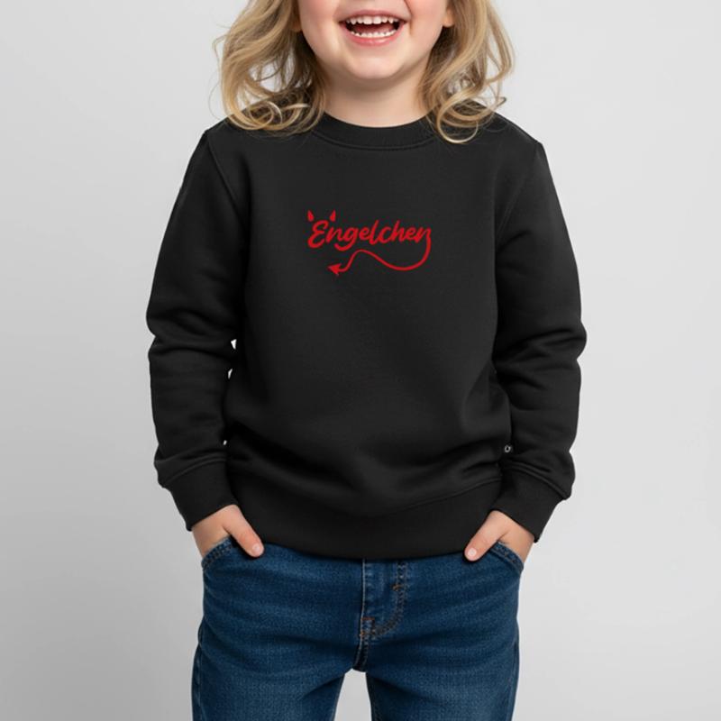 Engelchen oder Teufelchen Engel Teufel Kinder Premium Organic Sweatshirt