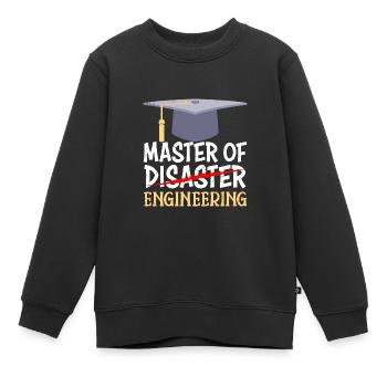 Master Abschluss 2022 Master of Engineering - Kinder Premium Organic Sweatshirt - Schwarz - Vorne - AI Model Kid Female (0cm)