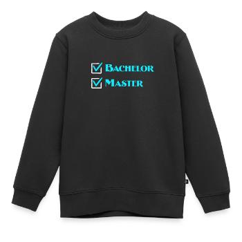 Master 2022 Master Abschluss - Kinder Premium Organic Sweatshirt - Schwarz - Vorne - AI Model Kid Female (0cm)