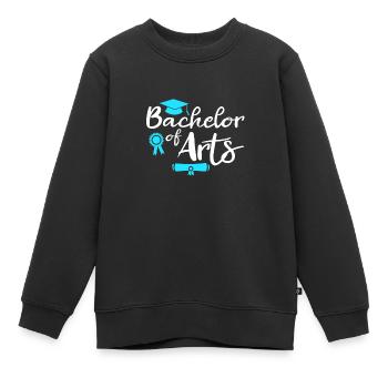 Baccalauréat ès arts Baccalauréat ès arts - Sweat Premium enfant bio - noir - Devant - AI Model Kid Female (0cm)
