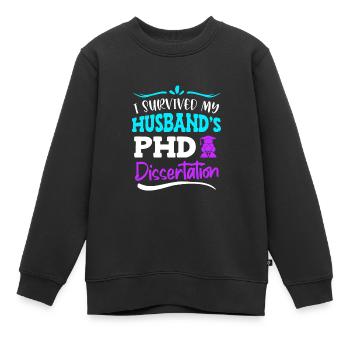 Promotion Doktor 2022 Ehefrau - Kinder Premium Organic Sweatshirt - Schwarz - Vorne - AI Model Kid Female (0cm)