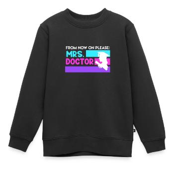 Frau Doktor 2022 Doktortitel - Kinder Premium Organic Sweatshirt - Schwarz - Vorne - AI Model Kid Female (0cm)
