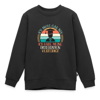 Promotion 2022 Doktor - Kinder Premium Organic Sweatshirt - Schwarz - Vorne - AI Model Kid Female (0cm)