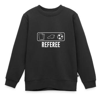 arbitre - Sweat Premium enfant bio - noir - Devant - AI Model Kid Female (0cm)